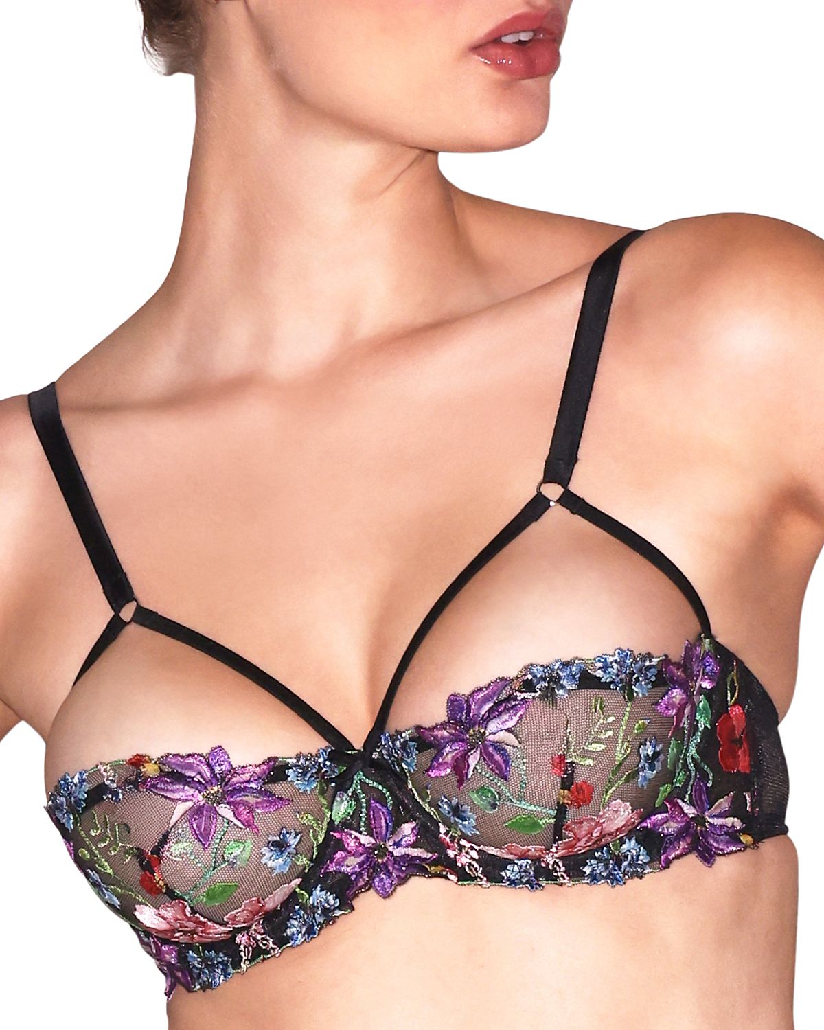 Fleur du Mal Wildflower Balconette Bra