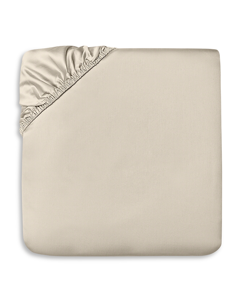 Pratesi Lucente Fitted Sheet, Queen In Neutral