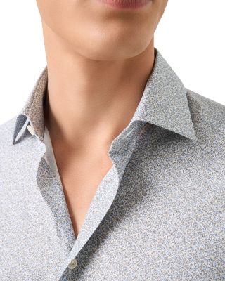 Contemporary Fit Floral Twill Shirt