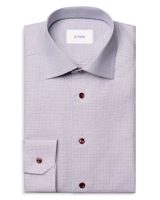 Contemporary Fit Check Twill Shirt