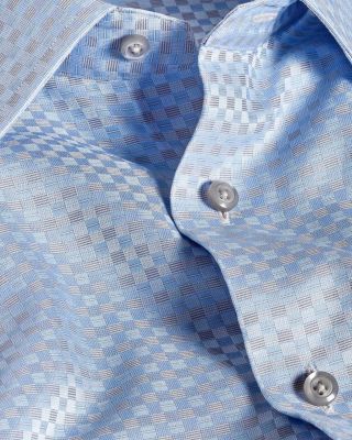 Trim Fit Dobby Check Dress Shirt