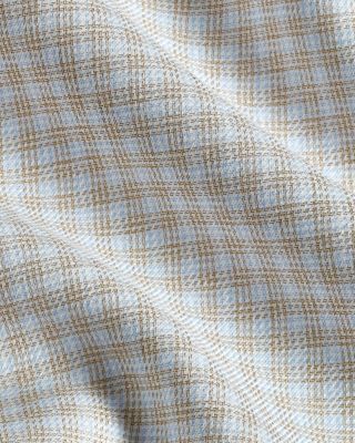 Trim Fit Cashmere Blend Twill Check Dress Shirt