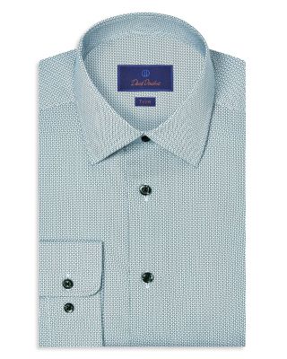 Trim Fit Geometric Print Dress Shirt