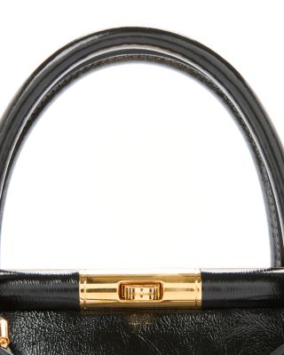Leather Top Handle Bag