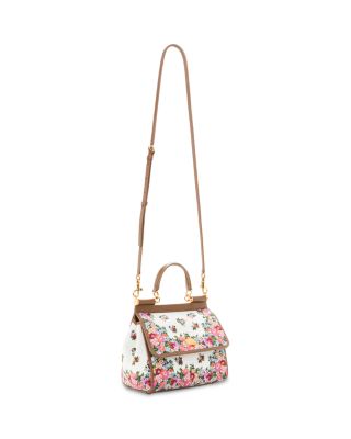 Floral Top Handle Bag