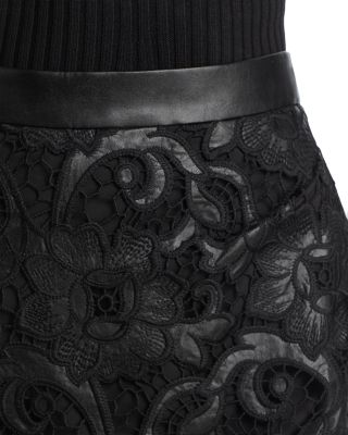 Vivienne Faux Wrap Lace Skirt