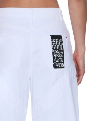 Strider Saddle Fresh High Rise Jeans in White