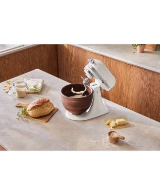 Artisan Series 5 Quart Tilt Head Stand Mixer with Walnut Wood Bowl