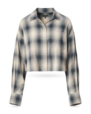 Marin Cropped Plaid Shirt