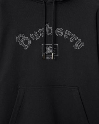 Gothic Logo Cotton Hoodie