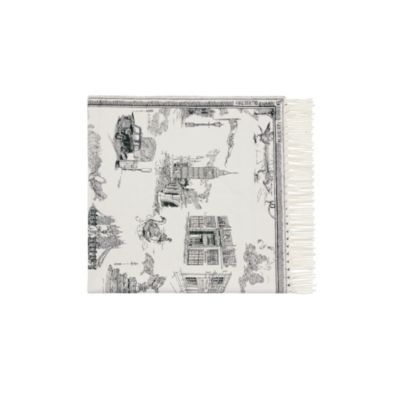 London Landmarks Cashmere Wool Blanket