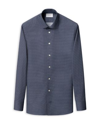 Slim Fit Button Front Twill Shirt