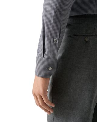 Slim Fit Button Front Twill Shirt