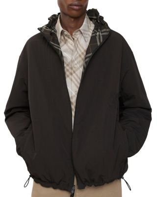 Reversible Check Hooded Jacket