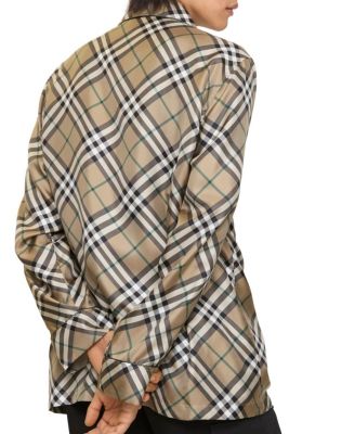 Check Silk Pyjama Shirt