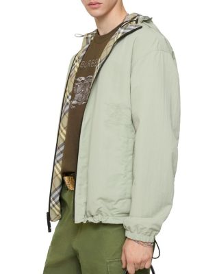 Reversible Check Hooded Jacket