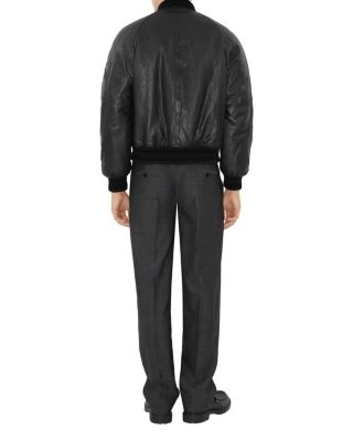 Leather Bomber Jacket