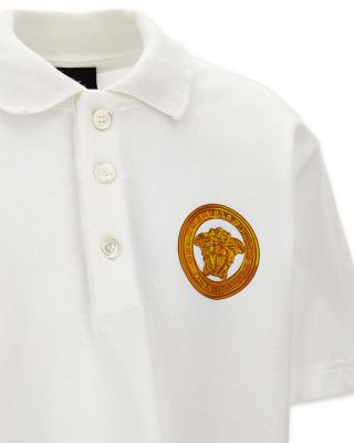 Boys' Piquet Medusa Gold Polo Shirt - Little Kid, Big Kid