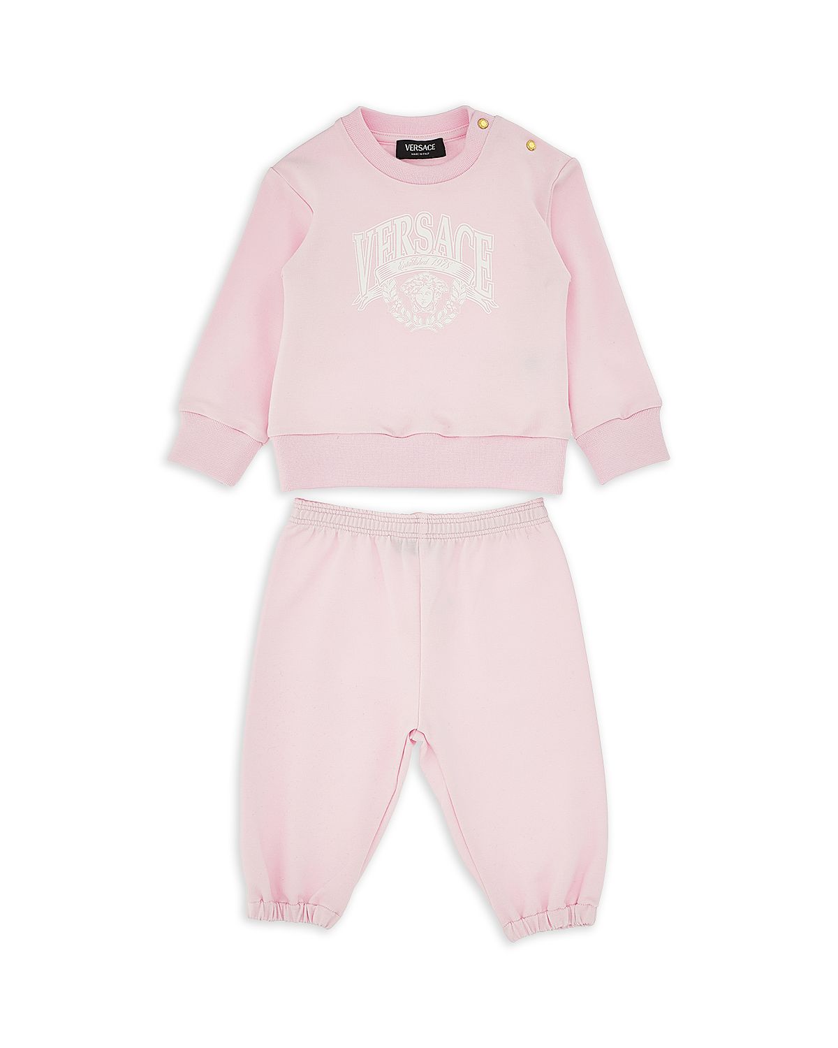 Versace Unisex Fleece Logo Sweatshirt and Sweatpants Set - Baby