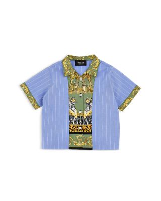 Boys' Cotton Pinstriped Poplin Shirt - Baby, Little Kid