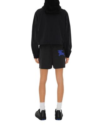  Cropped Nylon Hooded Jacket