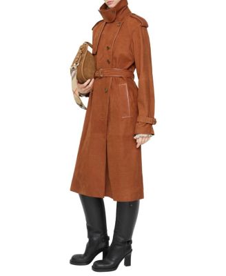 Long Nubuck Castleford Trench Coat