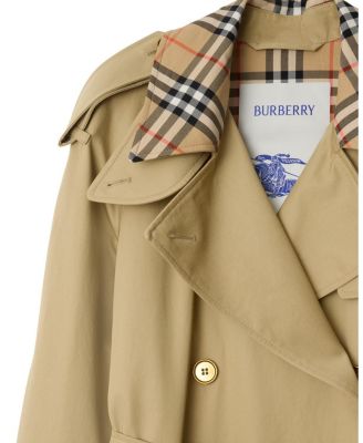 Long Check Collar Castleford Trench Coat