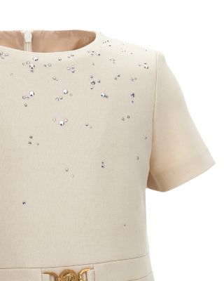 Girls' Punto Milano Studs Embroidery Dress - Little Kid, Big Kid