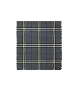  Reversible Check Wool Silk Scarf