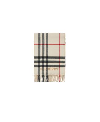  Contrast Check Cashmere Scarf