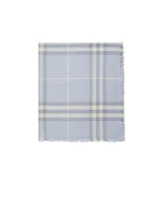  Wide Check Wool Scarf