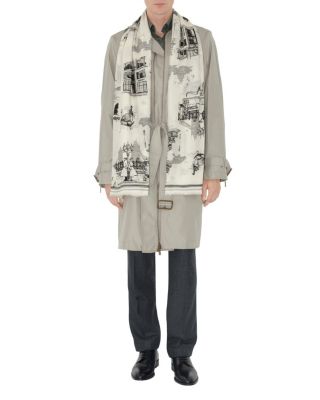  London Landmarks Wool Silk Scarf