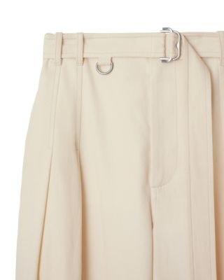Gabardine Belted Trousers