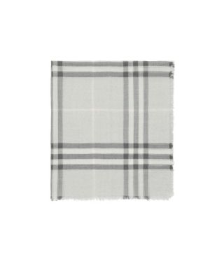  Wide Check Wool Scarf