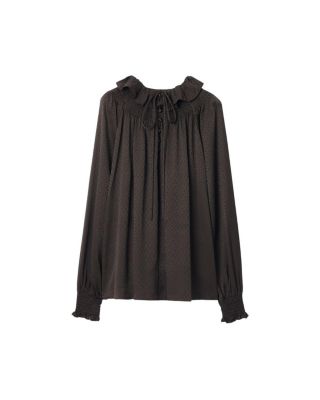 Geometric Silk Blouse