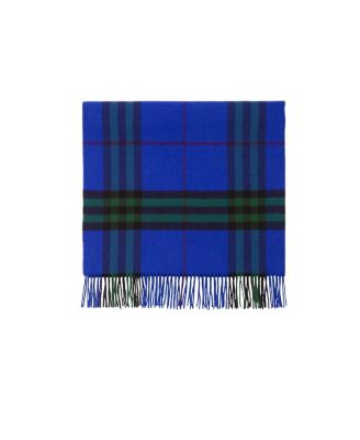 Wide Check Cashmere Scarf