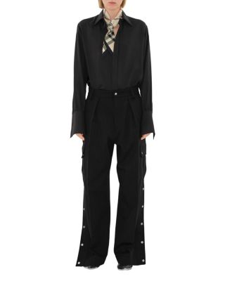 Skinny Check Silk Scarf