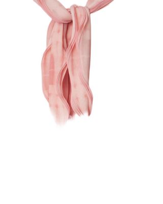 Ruffled Check Silk Blouse