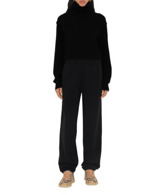 Check Label Cotton Jogging Pants