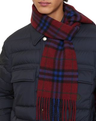 Narrow Check Cashmere Scarf