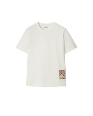 Check Label Cotton T-shirt