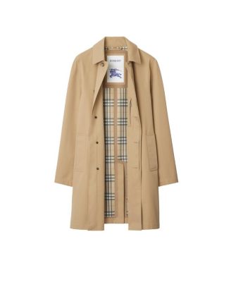  Mid-length Bonded Gabardine Car Coat