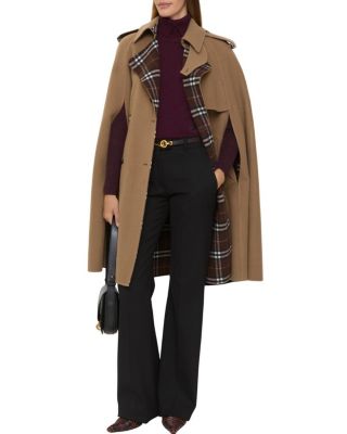 Wool Belmont Trench Cape