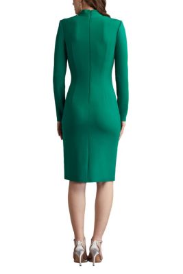 Markum Long-Sleeve Flounce Dress