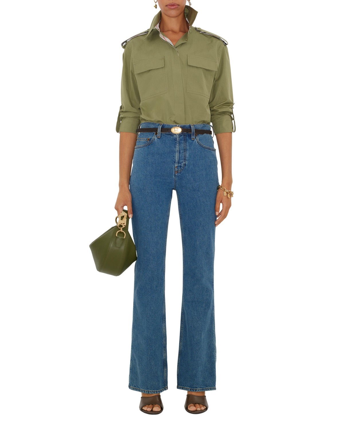 High Rise Bootcut Jeans