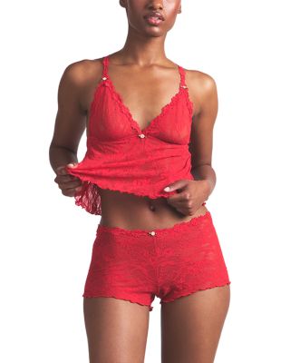 Stretch Floral Lace Camisole Set