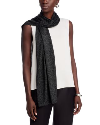 Bloomingdale's Wool Shimmer Scarf - Exclusive In Black