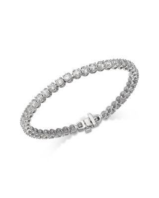 Diamond Tennis Bracelet in 14K White Gold, 7.0 tcw