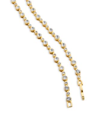 Multicolor Bezel Tennis Necklace, 17"