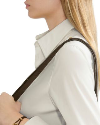  Leather B Shield Bracelet